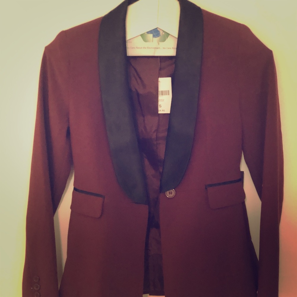 Burgundy Career Jacket